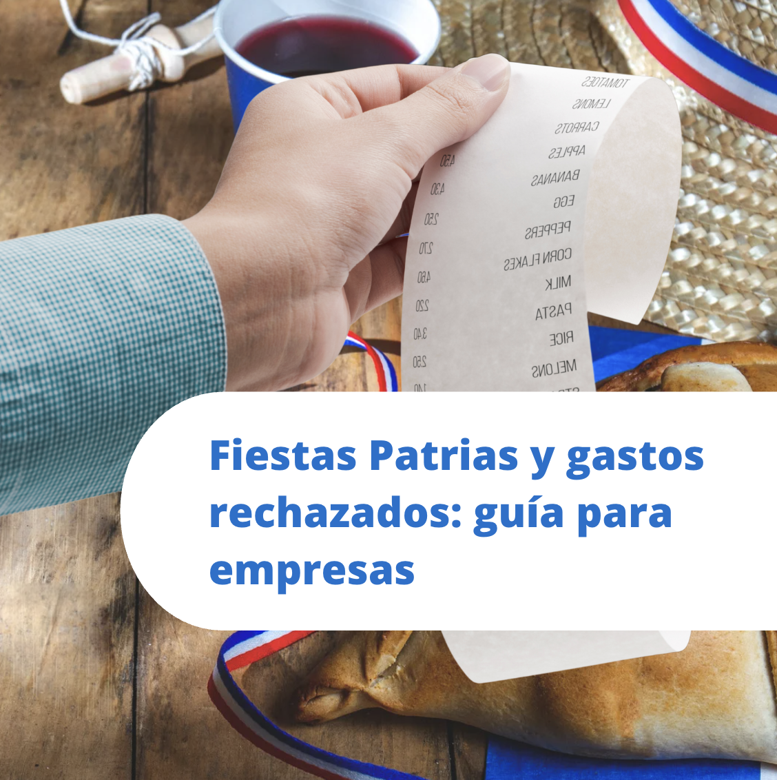 Rendicion gastos fiestas patria chile